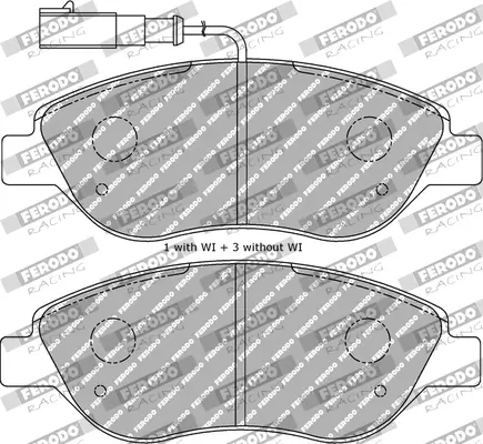 Bremsbelagsatz, Scheibenbremse Vorderachse FERODO RACING FDS1468