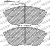 Bremsbelagsatz, Scheibenbremse FERODO RACING FDS1468