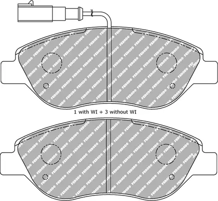 Bremsbelagsatz, Scheibenbremse Vorderachse FERODO RACING FDS1468 Bild Bremsbelagsatz, Scheibenbremse Vorderachse FERODO RACING FDS1468