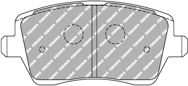 Bremsbelagsatz, Scheibenbremse FERODO RACING FDS1617