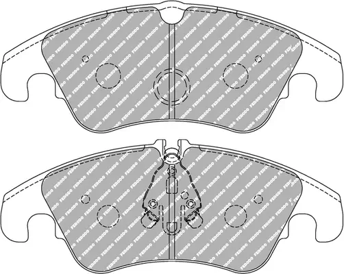 Bremsbelagsatz, Scheibenbremse Vorderachse FERODO RACING FDS4044