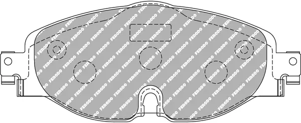 Bremsbelagsatz, Scheibenbremse FERODO RACING FDS4433