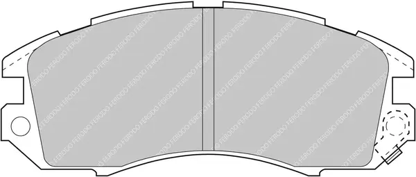 Bremsbelagsatz, Scheibenbremse Vorderachse FERODO RACING FDS789