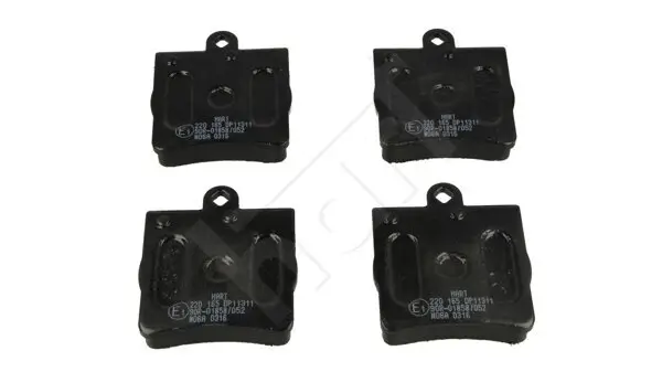 Bremsbelagsatz, Scheibenbremse Hinterachse HART 220 165