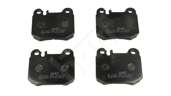 Bremsbelagsatz, Scheibenbremse Hinterachse HART 221 662