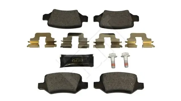 Bremsbelagsatz, Scheibenbremse Hinterachse HART 248 966