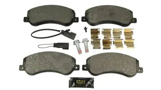 Bremsbelagsatz, Scheibenbremse Vorderachse HART 249 005 Bild Bremsbelagsatz, Scheibenbremse Vorderachse HART 249 005