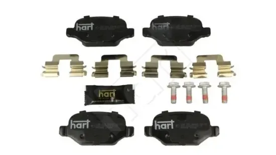 Bremsbelagsatz, Scheibenbremse Hinterachse HART 248 976 Bild Bremsbelagsatz, Scheibenbremse Hinterachse HART 248 976