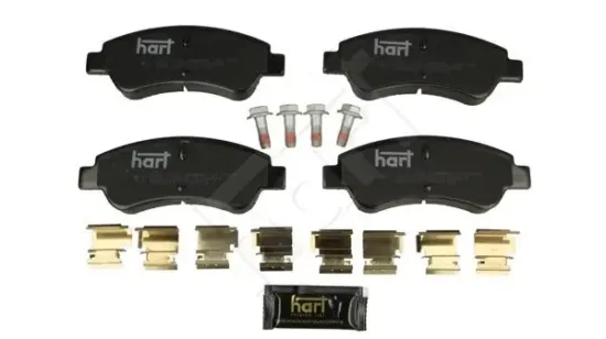 Bremsbelagsatz, Scheibenbremse Vorderachse HART 249 188 Bild Bremsbelagsatz, Scheibenbremse Vorderachse HART 249 188