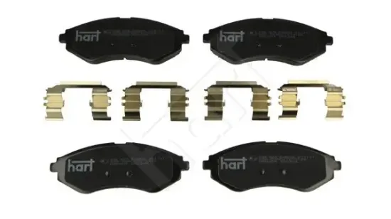 Bremsbelagsatz, Scheibenbremse Vorderachse HART 248 929 Bild Bremsbelagsatz, Scheibenbremse Vorderachse HART 248 929