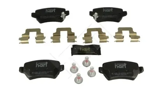 Bremsbelagsatz, Scheibenbremse Hinterachse HART 249 147 Bild Bremsbelagsatz, Scheibenbremse Hinterachse HART 249 147