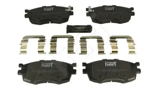 Bremsbelagsatz, Scheibenbremse Vorderachse HART 248 956 Bild Bremsbelagsatz, Scheibenbremse Vorderachse HART 248 956