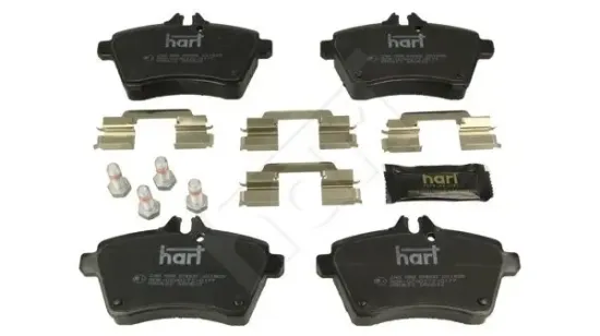 Bremsbelagsatz, Scheibenbremse Vorderachse HART 248 988 Bild Bremsbelagsatz, Scheibenbremse Vorderachse HART 248 988