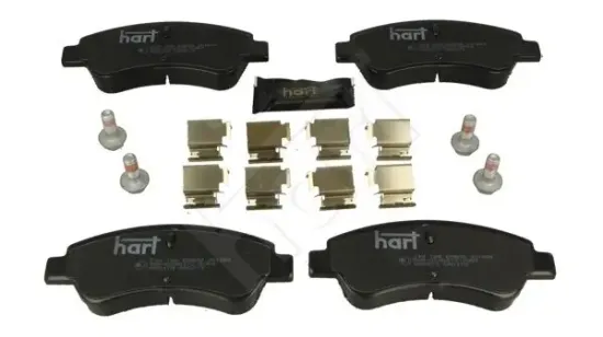 Bremsbelagsatz, Scheibenbremse Vorderachse HART 249 188 Bild Bremsbelagsatz, Scheibenbremse Vorderachse HART 249 188