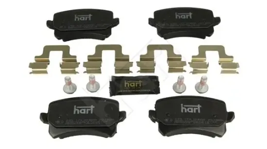 Bremsbelagsatz, Scheibenbremse Hinterachse HART 249 174 Bild Bremsbelagsatz, Scheibenbremse Hinterachse HART 249 174