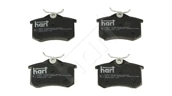 Bremsbelagsatz, Scheibenbremse HART 221 622