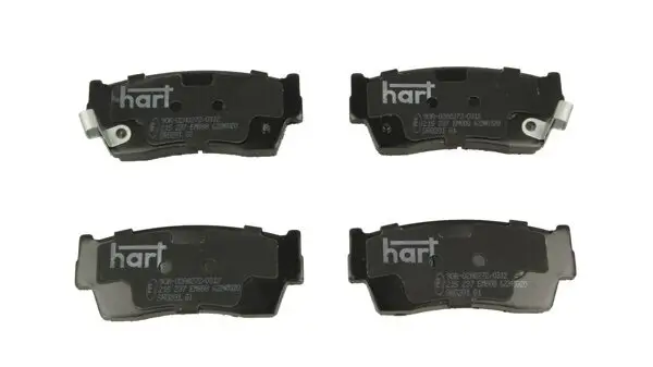 Bremsbelagsatz, Scheibenbremse Vorderachse HART 215 237