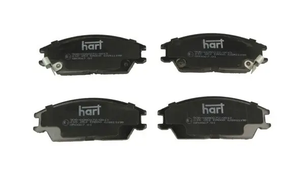 Bremsbelagsatz, Scheibenbremse Vorderachse HART 215 253