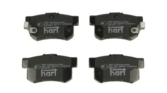 Bremsbelagsatz, Scheibenbremse Hinterachse HART 215 259 Bild Bremsbelagsatz, Scheibenbremse Hinterachse HART 215 259