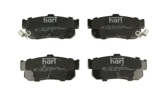 Bremsbelagsatz, Scheibenbremse Hinterachse HART 215 260 Bild Bremsbelagsatz, Scheibenbremse Hinterachse HART 215 260