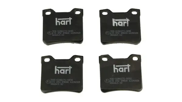 Bremsbelagsatz, Scheibenbremse Hinterachse HART 215 892