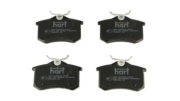 Bremsbelagsatz, Scheibenbremse Hinterachse HART 223 160