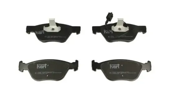 Bremsbelagsatz, Scheibenbremse Vorderachse HART 225 722 Bild Bremsbelagsatz, Scheibenbremse Vorderachse HART 225 722