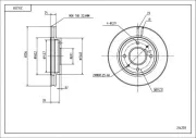 Bremsscheibe HART 214 259