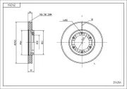 Bremsscheibe HART 214 264