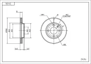 Bremsscheibe HART 214 316