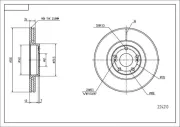 Bremsscheibe HART 224 210