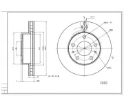 Bremsscheibe Vorderachse HART 232 232