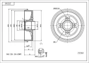 Bremstrommel HART 232 360