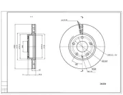 Bremsscheibe HART 242 254