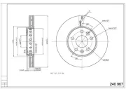 Bremsscheibe Vorderachse HART 240 967