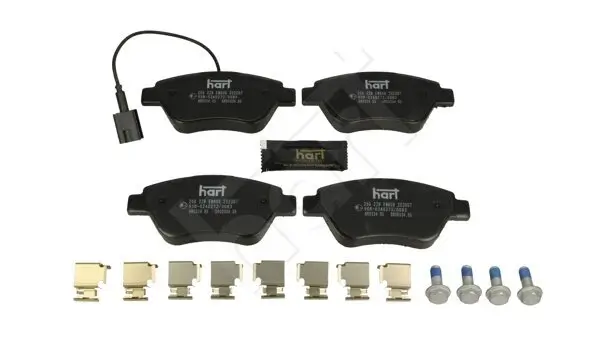Bremsbelagsatz, Scheibenbremse HART 256 228
