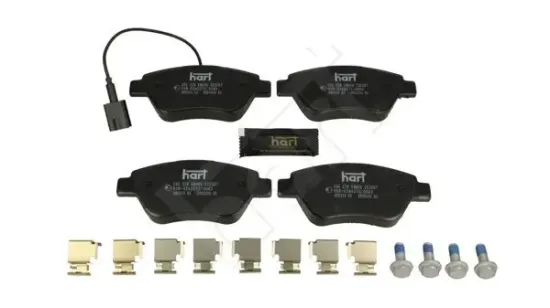 Bremsbelagsatz, Scheibenbremse HART 256 228 Bild Bremsbelagsatz, Scheibenbremse HART 256 228