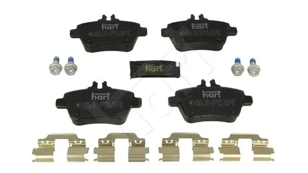 Bremsbelagsatz, Scheibenbremse Hinterachse HART 256 505