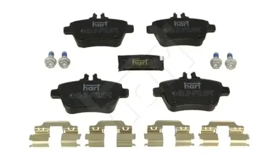 Bremsbelagsatz, Scheibenbremse Hinterachse HART 256 505 Bild Bremsbelagsatz, Scheibenbremse Hinterachse HART 256 505