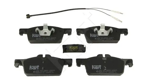 Bremsbelagsatz, Scheibenbremse Vorderachse HART 256 509