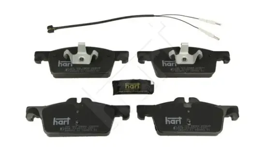 Bremsbelagsatz, Scheibenbremse Vorderachse HART 256 509 Bild Bremsbelagsatz, Scheibenbremse Vorderachse HART 256 509