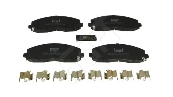 Bremsbelagsatz, Scheibenbremse Vorderachse HART 256 531