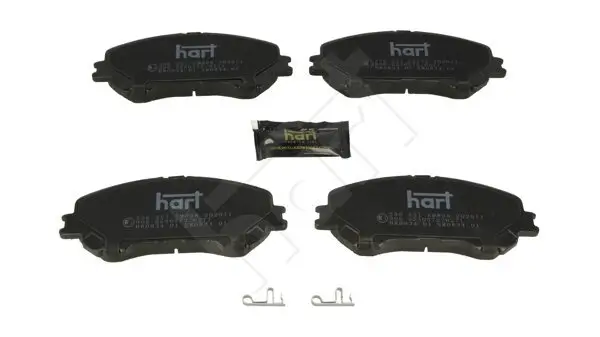 Bremsbelagsatz, Scheibenbremse Vorderachse HART 256 551