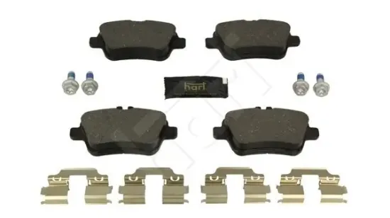Bremsbelagsatz, Scheibenbremse Hinterachse HART 256 505 Bild Bremsbelagsatz, Scheibenbremse Hinterachse HART 256 505