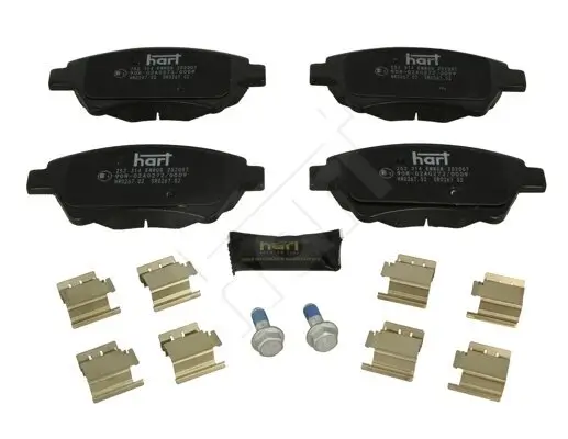 Bremsbelagsatz, Scheibenbremse HART 252 314 Bild Bremsbelagsatz, Scheibenbremse HART 252 314