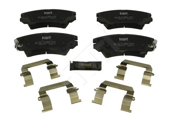 Bremsbelagsatz, Scheibenbremse Vorderachse HART 253 537