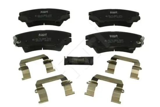 Bremsbelagsatz, Scheibenbremse Vorderachse HART 253 537 Bild Bremsbelagsatz, Scheibenbremse Vorderachse HART 253 537
