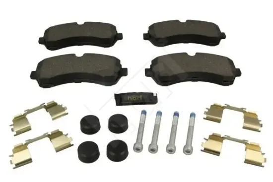 Bremsbelagsatz, Scheibenbremse Vorderachse HART 249 004 Bild Bremsbelagsatz, Scheibenbremse Vorderachse HART 249 004