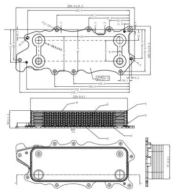 Ölkühler, Motoröl HART 623 806 Bild Ölkühler, Motoröl HART 623 806