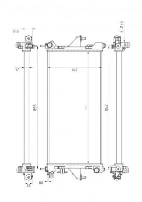 Kühler, Motorkühlung HART 624 516